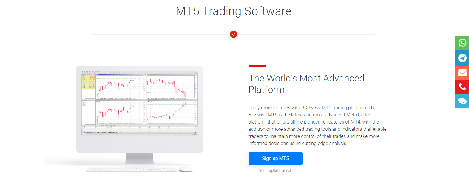 BDSwiss Review mt5 trading platform